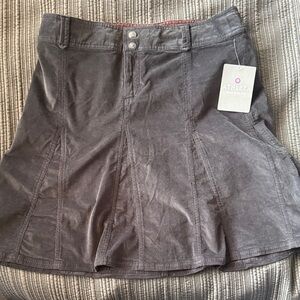 Athleta Charcoal Circle Skirt with Subtle Paneling